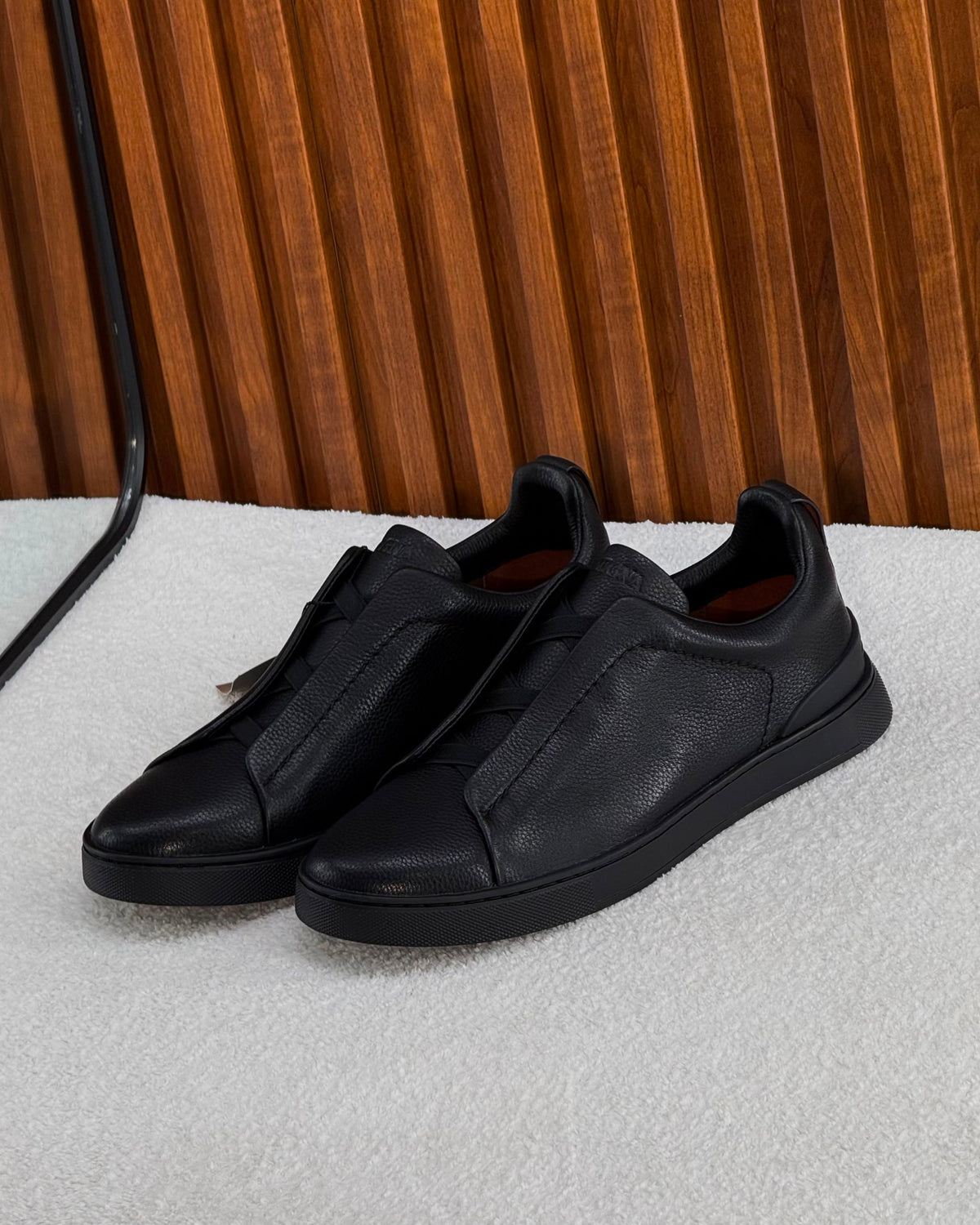 Zegna triple Stitch black