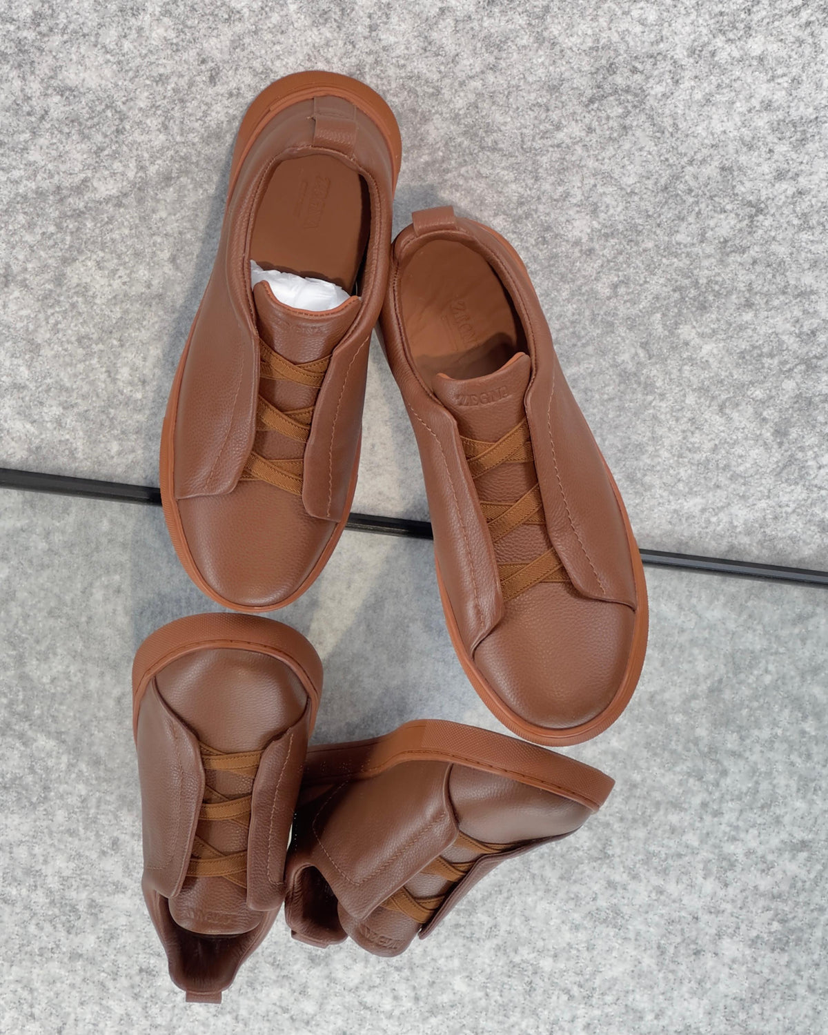Zegna triple stitch foliage