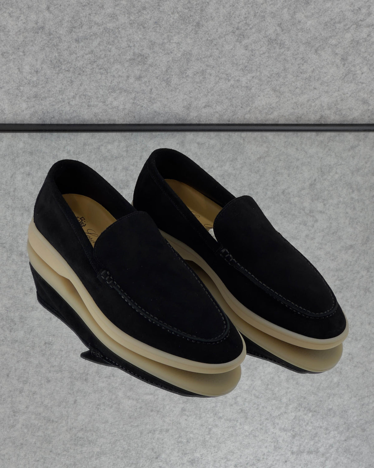Loro piana Summer Walk Loafer Suede Black