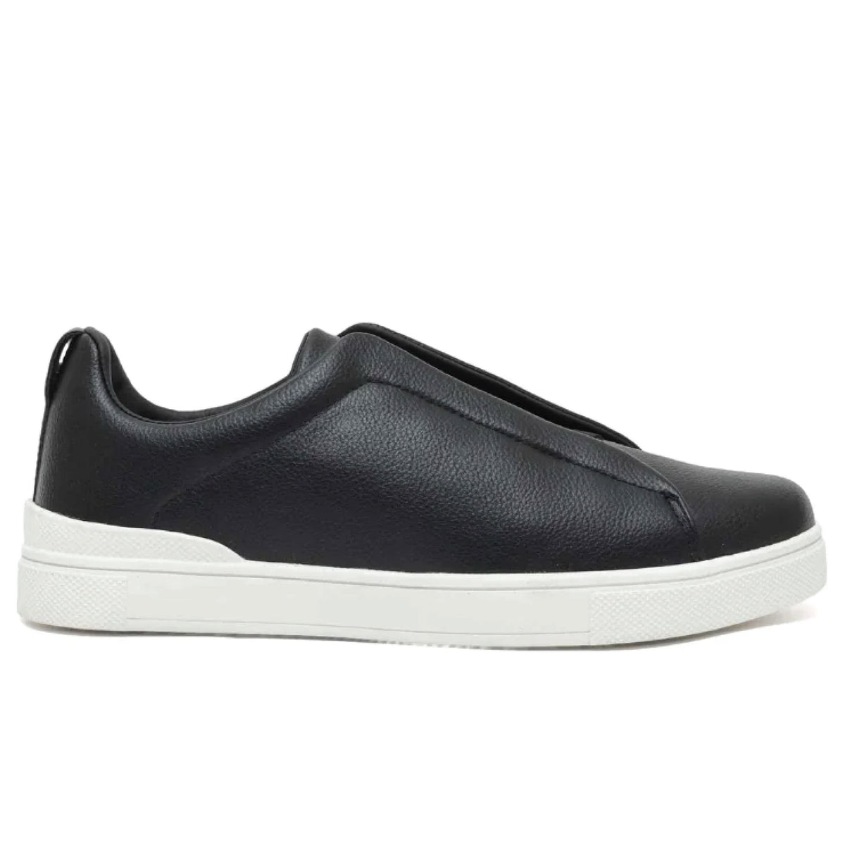 Zegna triple stitch black/white Soft leather