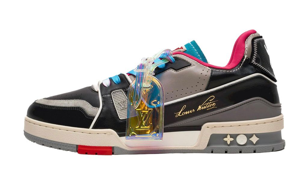 LV TRAINER LOW "BLACK/PINK"