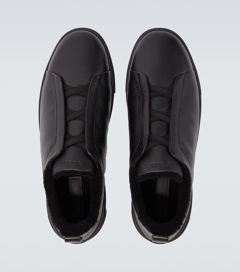 Zegna triple Stitch black