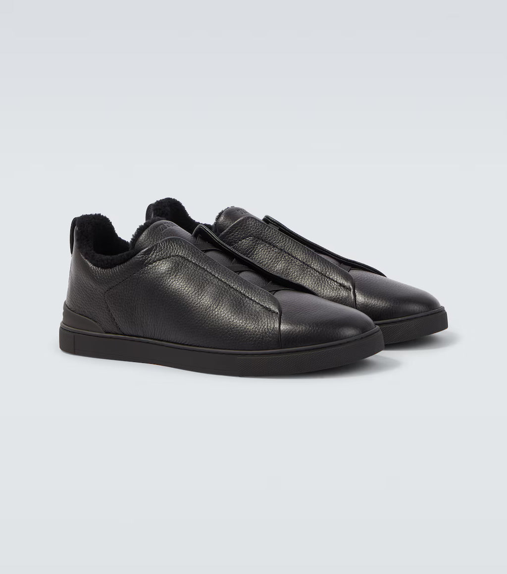 Zegna triple Stitch black