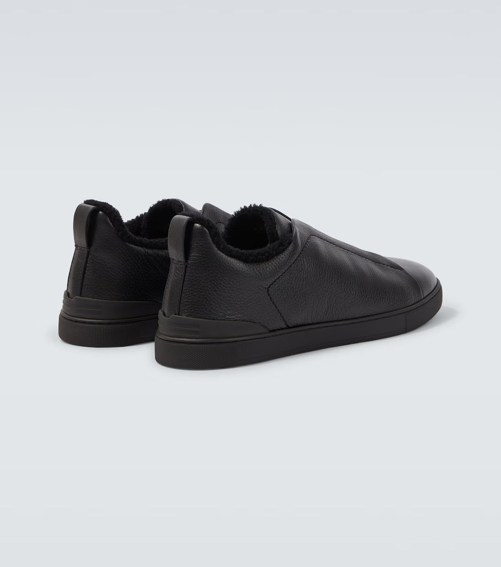 Zegna triple Stitch black