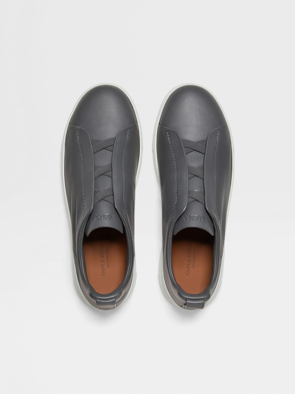 Zegna triple stitch Dark Grey