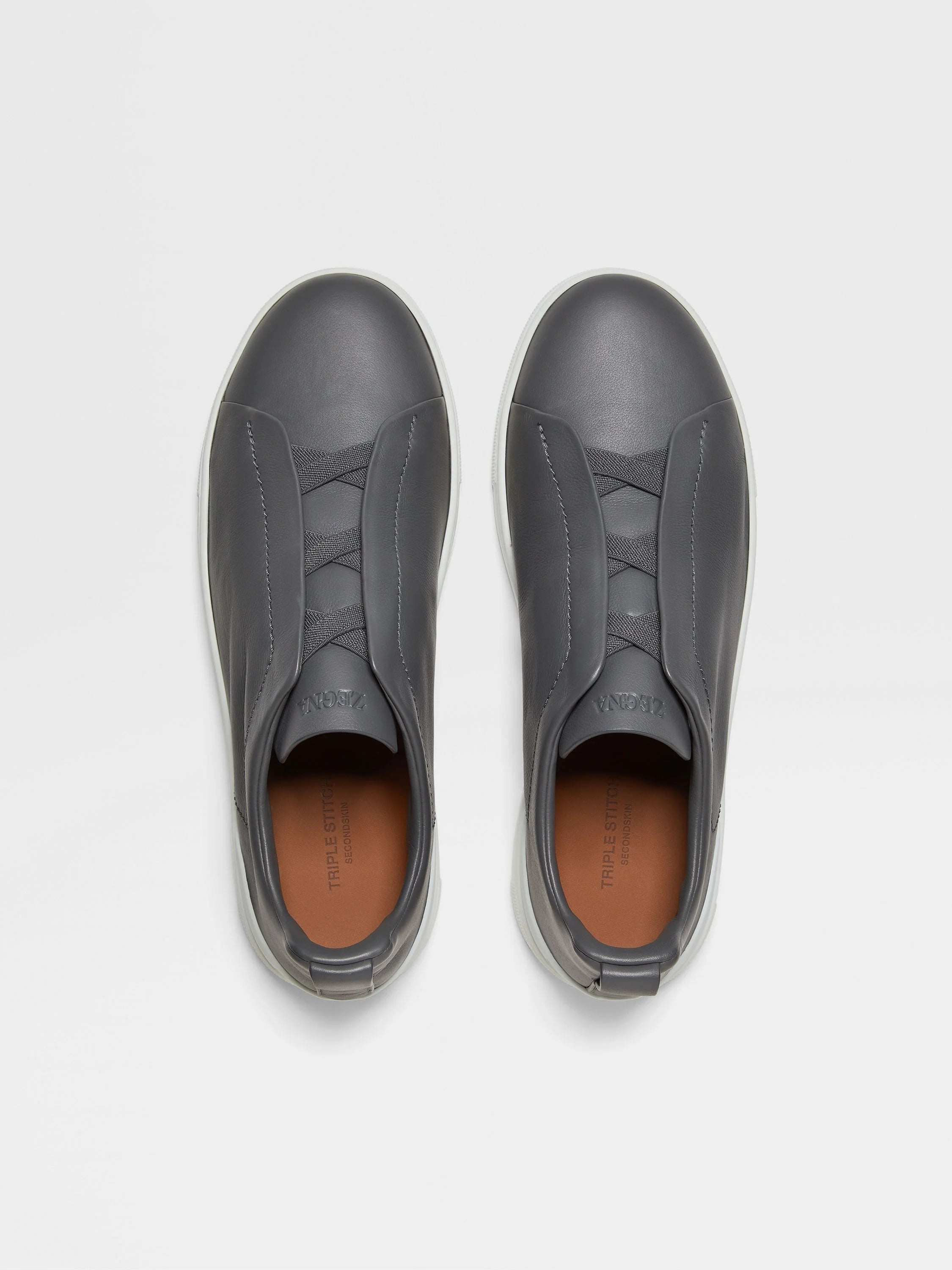 Zegna triple stitch Dark Grey