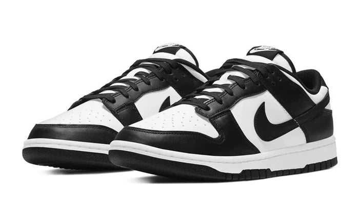 DUNK LOW RETRO SNEAKERS Black and White