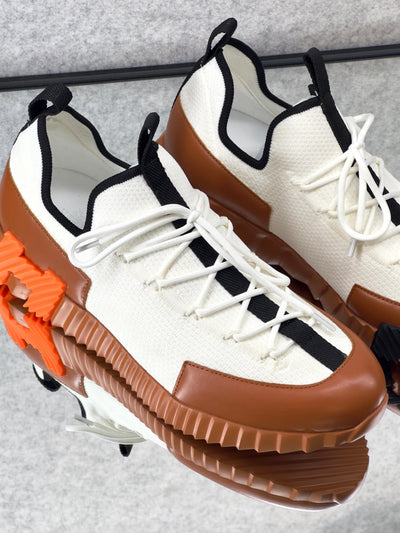 Hermès Lift Slip-On Sneakers knit upper, suede goatskin