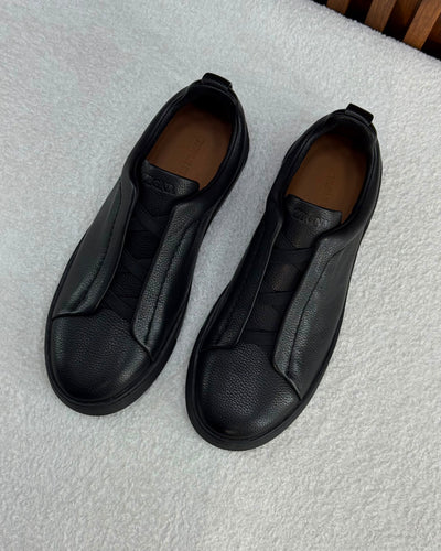 Zegna triple Stitch black