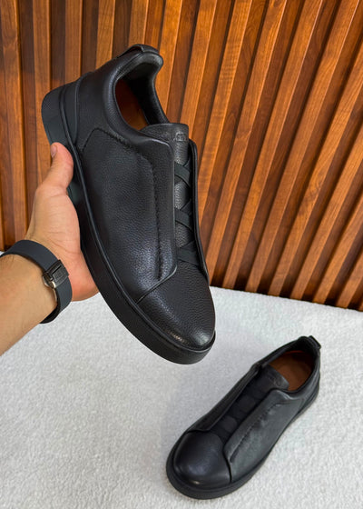 Zegna triple Stitch black