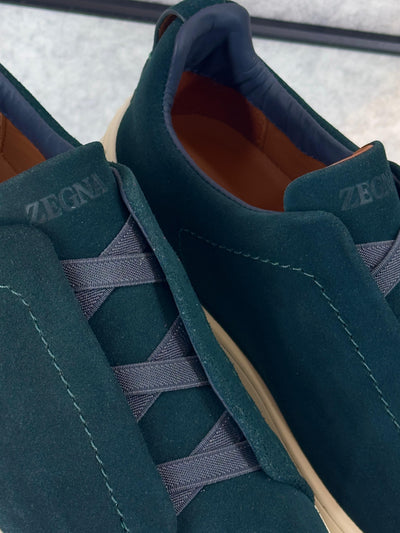 Zegna triple stitch Deep teal