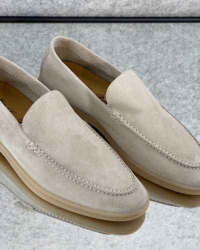 Summer Walk Loafer Suede Pearl