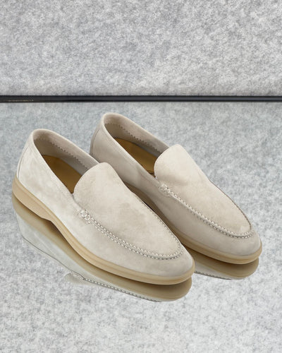 Summer Walk Loafer Suede Pearl