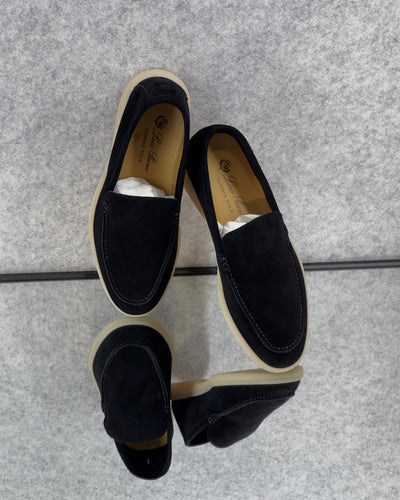 Loro piana Summer Walk Loafer Suede Black
