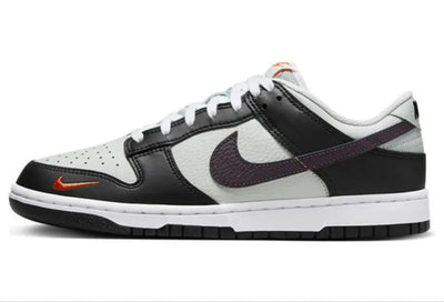 Nike Dunk Low "Black Total Orange Mini Swoosh"