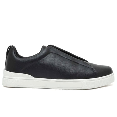 Zegna triple stitch black/white Soft leather