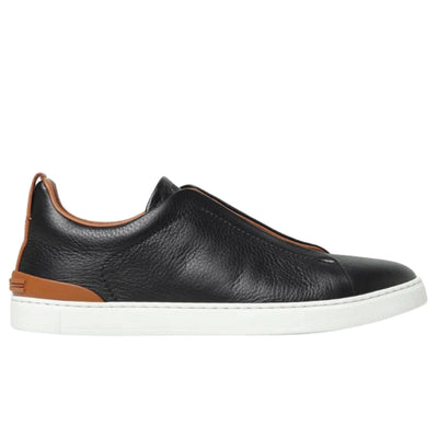 Zegna triple stitch black/brown