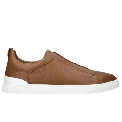 Zegna triple stitch brown/white sole