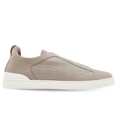 Zegna triple stitch Light brown crocodile