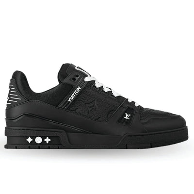 Louis Vuitton LV Trainer Sneaker – Black Monogram Calf Leather (Men’s)