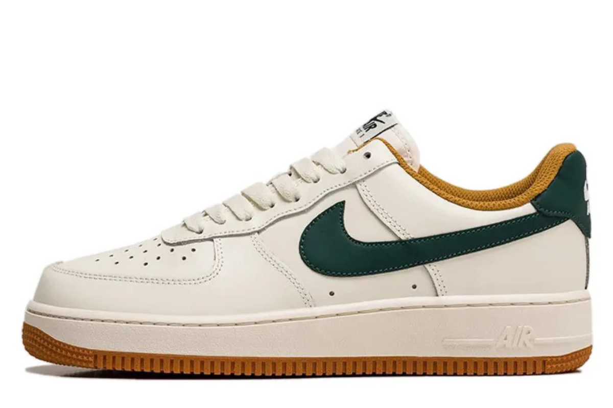 Air Force 1 Low White Green Brown Colorway