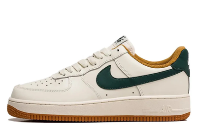 Air Force 1 Low White Green Brown Colorway