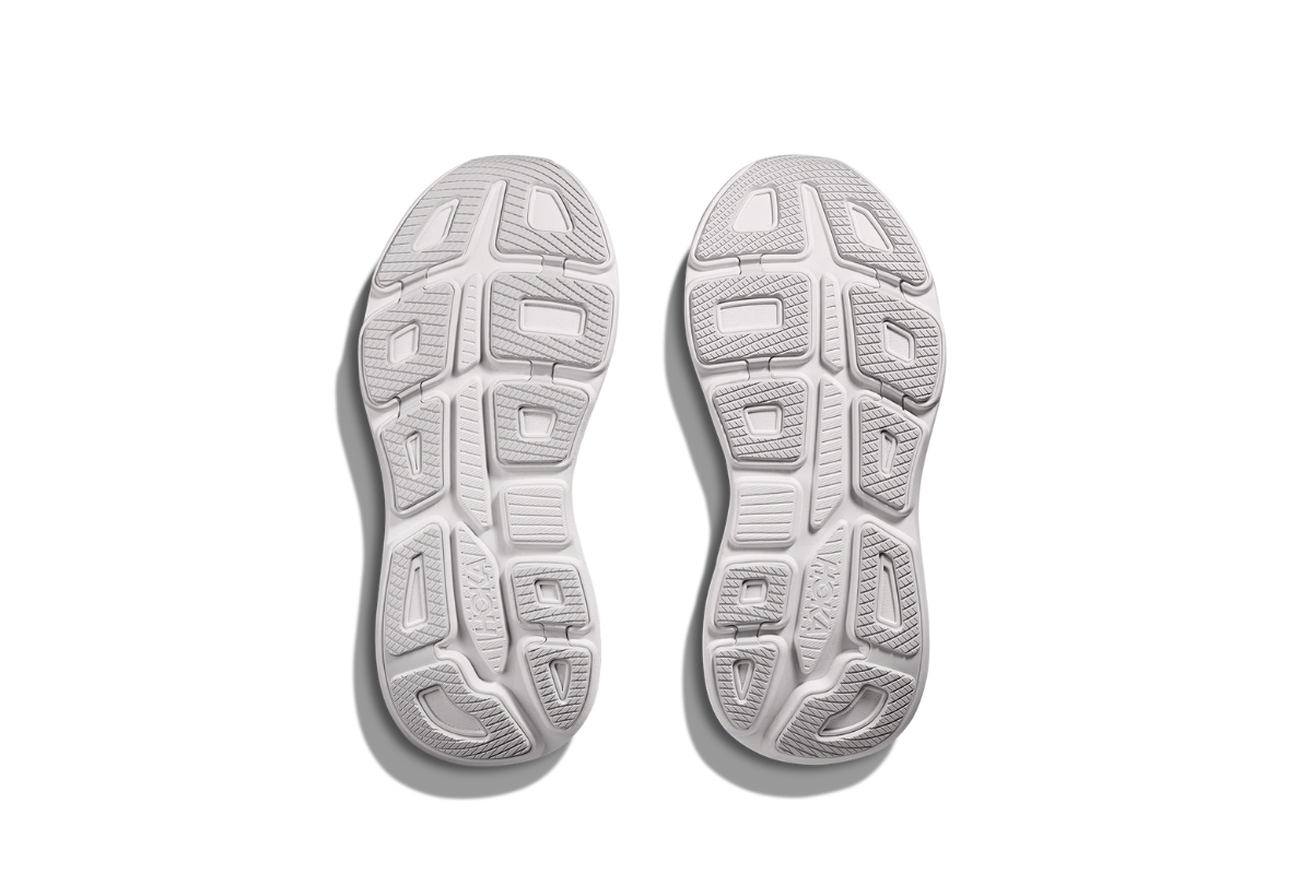 Hoka Bondi 9 Cosmic Grey and White