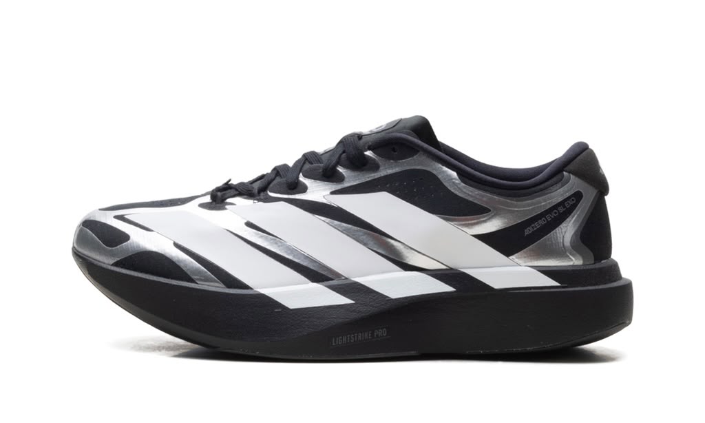 ADIDAS ADIZERO EVO SL EXO "CORE BLACK / CLOUD WHITE / IRON METALLIC"