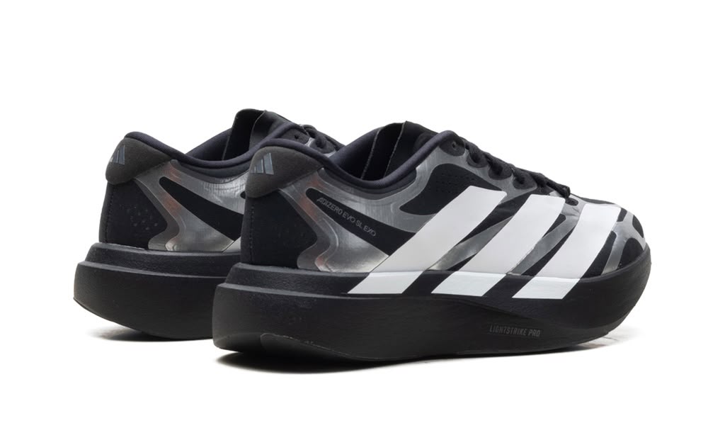 ADIDAS ADIZERO EVO SL EXO "CORE BLACK / CLOUD WHITE / IRON METALLIC"